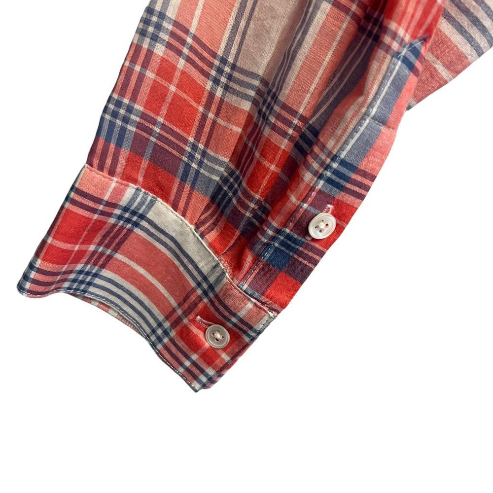 Joie Plaid Contrasting Popover Tunic 100 Cotton Size Small - Picture 5 of 7